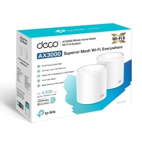 Sistema WiFi 6 Mesh AX3000 TP-Link Deco X50 (2-Pack) (L)